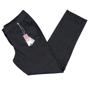 NWT Lane Bryant Allie Sexy Stretch Pants Size 18 black with light pinstriping